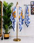 Blue Watercolour Horse Scarf, 130cm — Scarfs by MZS