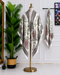 Cream Floral Print Shawl Scarf