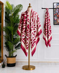 Red Paisley Shawl Scarf
