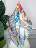 Pastel Palm Silk Scarf — Scarfs by MZS