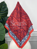 Pink Coastal Silk Scarf, 90cm — Scarfs by MZS