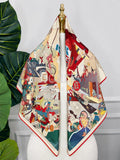 Vintage Sketch Silk Scarf — Scarfs by MZS